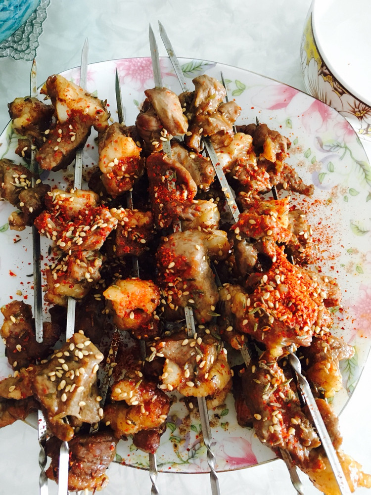 烤箱版烤羊肉串的做法