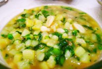 陕北菜—小白菜熬洋芋的做法