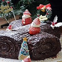 圣诞树干蛋糕的做法图解23