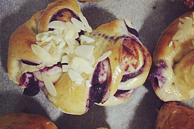 松下面包机版紫薯面包卷