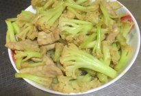 肉片菜花的做法