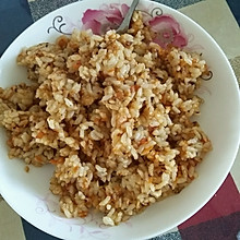 胡萝卜杏鲍菇西红柿大虾炒饭