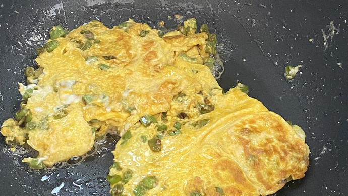小白都会做的（豆角煎蛋）