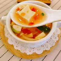 #养生打卡#番茄菌菇豆腐汤的做法图解10