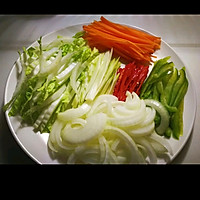 家庭版炒饼丝的做法图解3