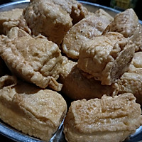 炸豆干塞肉的做法图解3