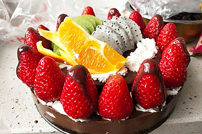 奥利奥水果巧克力布丁生日慕斯蛋糕
