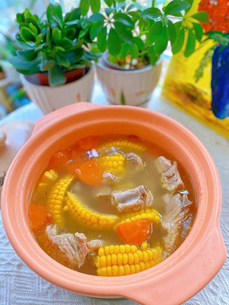 清淡不油腻汤鲜有营养排骨玉米胡萝卜汤的做法