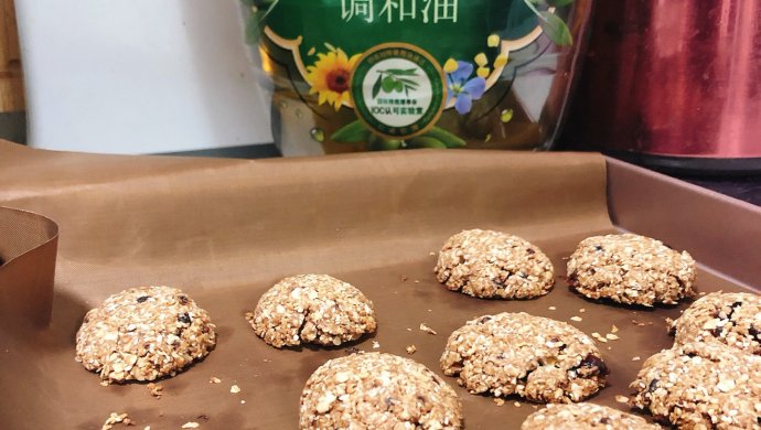 燕麦蔓越莓椰肉红糖饼干