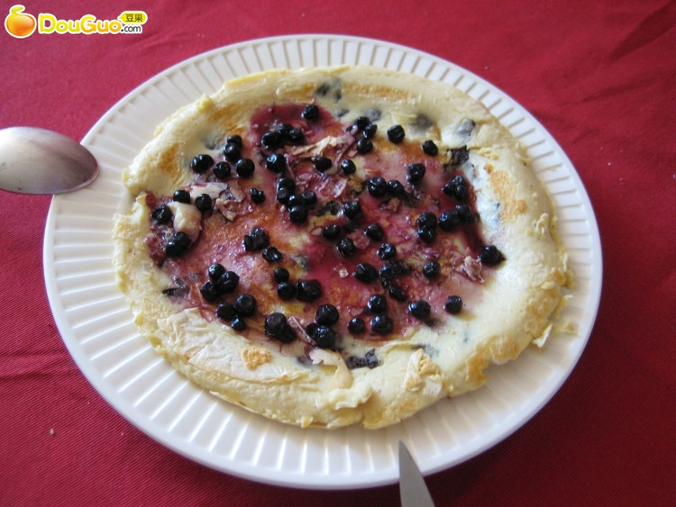 蓝莓西梅早餐糕饼的做法