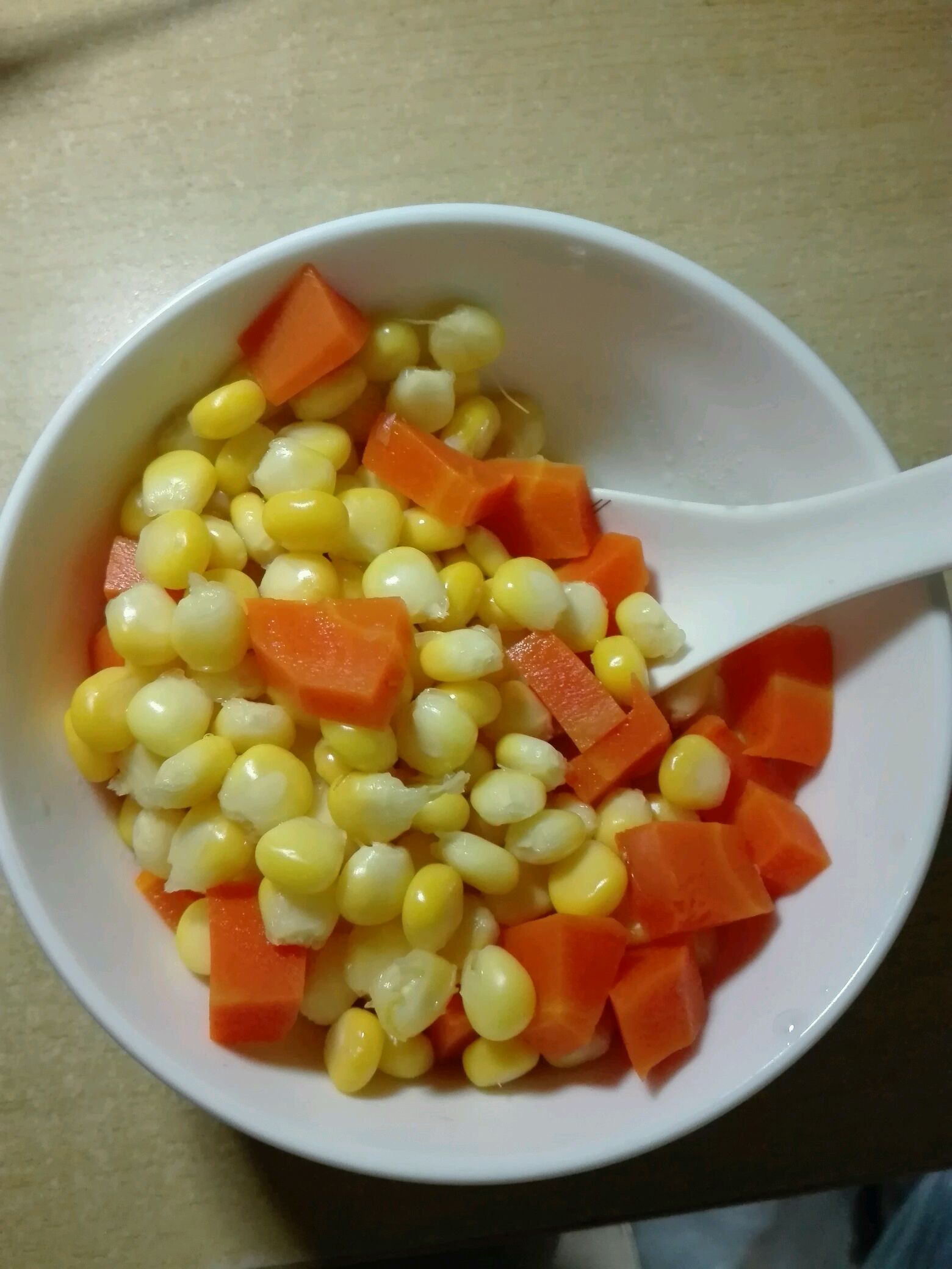 素炒三丁毛豆玉米胡萝卜