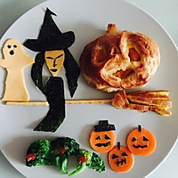 万圣节爱心早餐的做法图解1