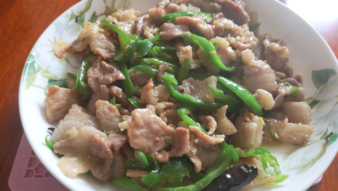 青椒炒肉片