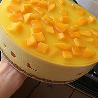 芒果冻芝士蛋糕8寸#东菱魔法云面包机#的做法图解5