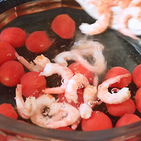 初夏开胃料理，桂花话梅番茄加拿大北极虾，解馋开胃！的做法图解6
