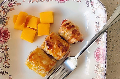 手抓饼培根卷