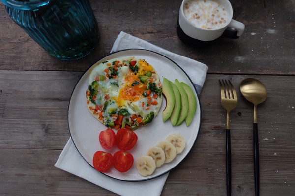 健康减脂早餐—低碳杂蔬烘蛋