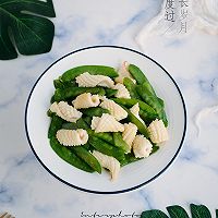 #白色情人节限定美味# 清炒荷兰豆鱿鱼花的做法图解15