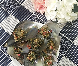 香菜蒜蓉蒸带子的做法