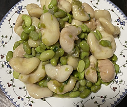 菱角炒毛豆子