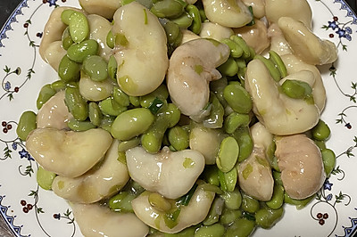 菱角炒毛豆子