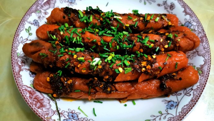 深夜撸个串——家庭版炸火腿，小时候的回忆呀