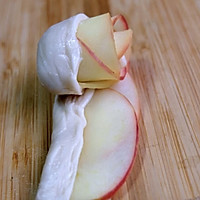 #硬核菜谱制作人#高颜值玫瑰苹果塔 ，我家是用手抓饼做到了的做法图解8