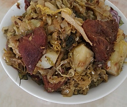 猪肉烩酸菜的做法
