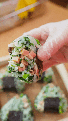 【宝宝辅食】杂蔬火腿饭团