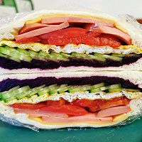 紫薯三明治的做法图解6