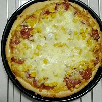 香肠玉米披萨的做法图解10