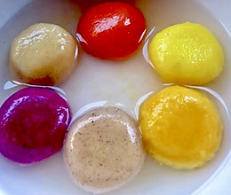 【创意小厨娘】彩色水果汤圆——高颜值，多果味，软糯清甜。的做法