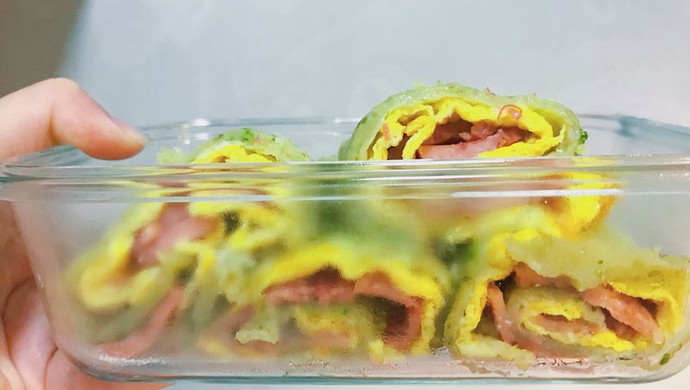 蔬菜煎饼卷火腿