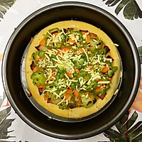 #节后清肠大作战#DIY 低脂培根蔬菜披萨的做法图解8