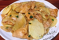 土豆炒油面筋皮的做法