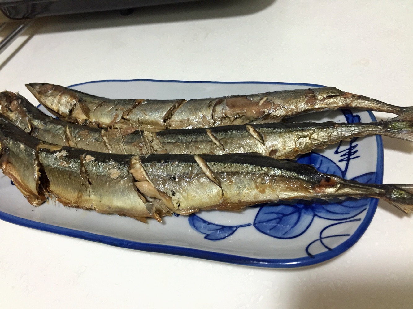 Saury in salt