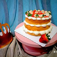 #金龙鱼精英100％烘焙大赛颖涵战队#奶油草莓裸蛋糕的做法图解30