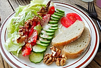 核仁蔬菜沙拉#健身修复食谱#的做法