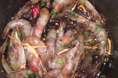 醉酒鲜虾