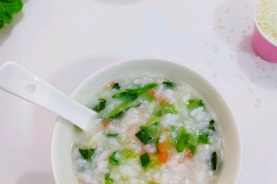 鳕鱼蔬菜粥