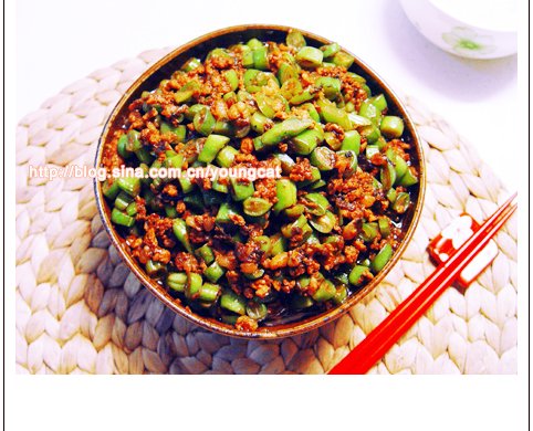 榄菜四季豆