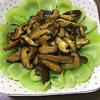 香菇油菜的做法图解3