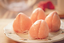 假装桃子的日式【草莓大福】糯米糍，香滑软糯无需烤箱的做法