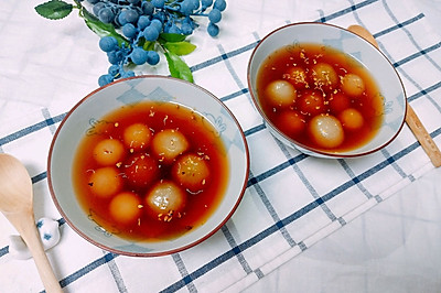 木薯豆蓉甜汤圆