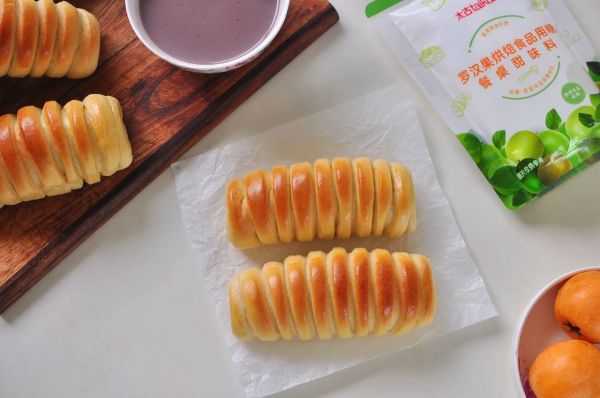 低糖红豆沙面包卷