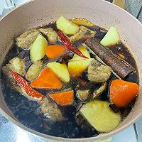 不炒糖色也油亮的红烧排骨的做法图解6