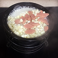 玉米火腿简易煲仔饭的做法图解5