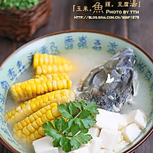  玉米鱼头豆腐汤 