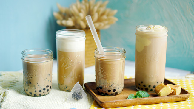 阿氏奶茶铺子：珍珠+野米+仙草+奶盖【曼食慢语】的做法