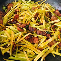 莴苣粉丝烧驴肉的做法图解3